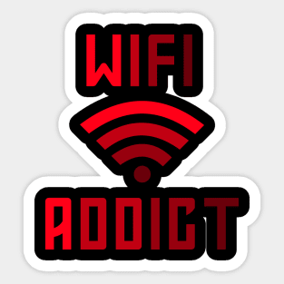 Wifi Addict Sticker